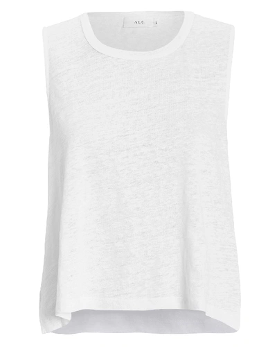 Shop A.l.c . Ines Linen Tank Top In White