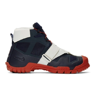 Shop Nike Navy And Red Undercover Edition Sfb Mountain Sneakers In 400 Obsidia