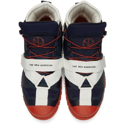 Shop Nike Navy And Red Undercover Edition Sfb Mountain Sneakers In 400 Obsidia