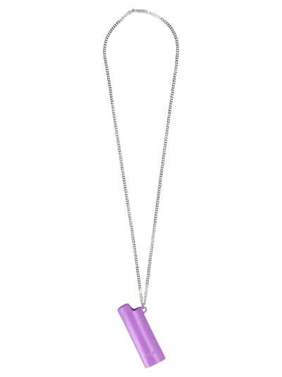 Shop Ambush Lighter Case Necklace In Purple