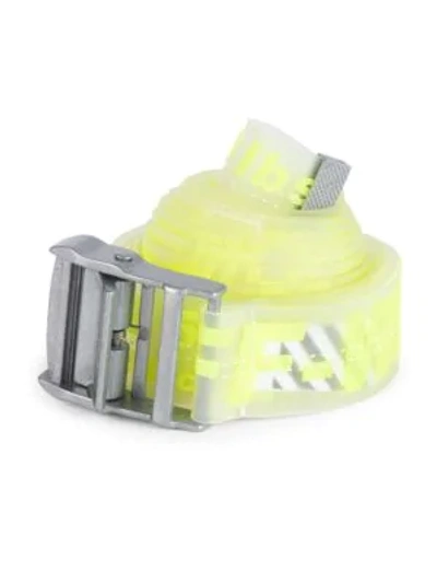 Shop Off-white Clear Industrial Belt In Fluorescent Yellow