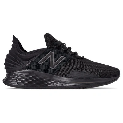 Shop New Balance Men's Fresh Foam Roav Running Shoes In Black Size 9.5