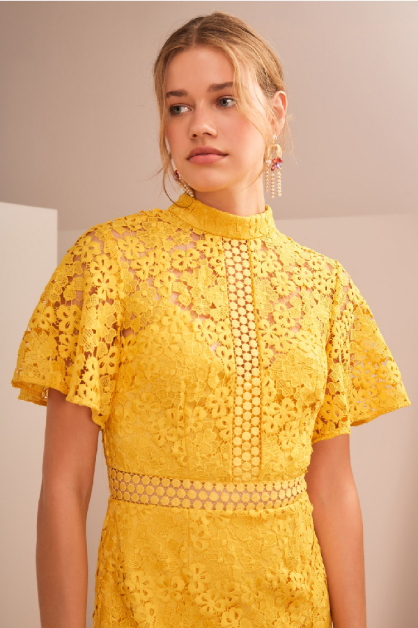 keepsake utopia lace midi dress