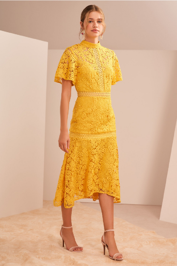 keepsake the label utopia lace midi dress