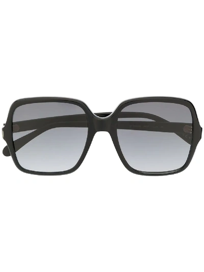Givenchy 55mm Square Sunglasses - Black In Black