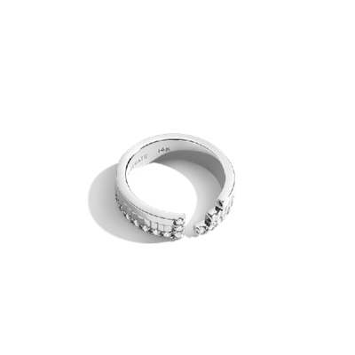 Shop Aurate Diamond Infinity Ring In Gold/ White