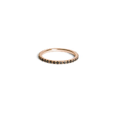 Shop Aurate Quadricolor Ring With White Diamonds In Gold/ Pink