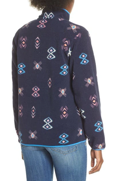 Shop Patagonia Synchilla Snap-t In Space Spirits/new Navy