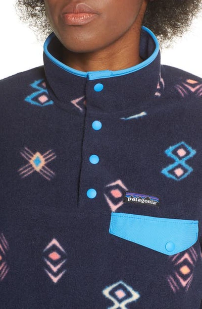 Shop Patagonia Synchilla Snap-t In Space Spirits/new Navy