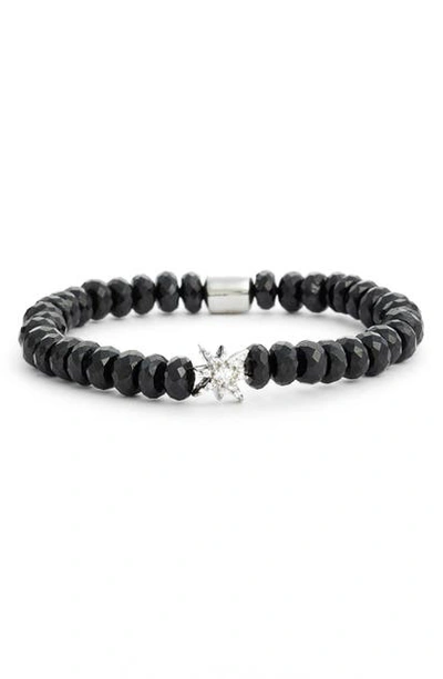 Shop Anzie Boheme Bracelet In Black/ Silver