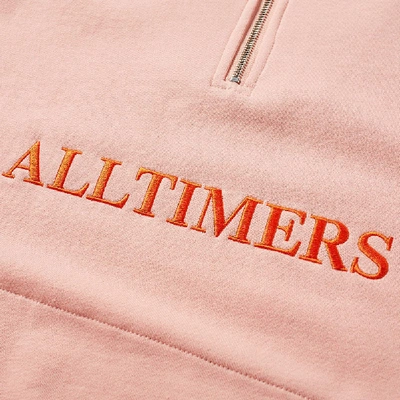 Shop Alltimers Nextel Zip Crew Sweat In Pink