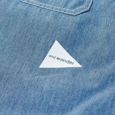 Shop And Wander Popover Shirt In Blue