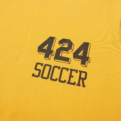 Shop 424 Soccer Hoody In Yellow