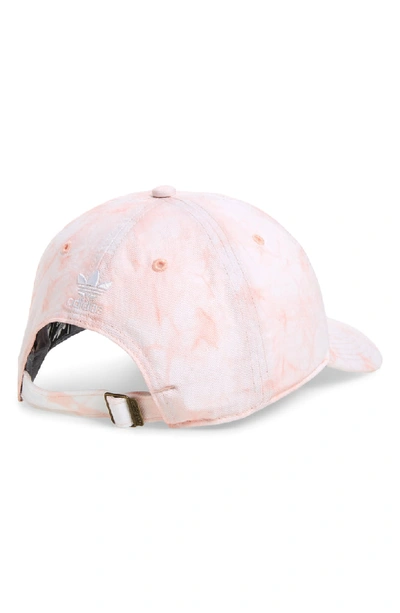 Shop Adidas Originals Originals Relaxed Tie Dye Baseball Hat - Pink In Dust Pink/ White