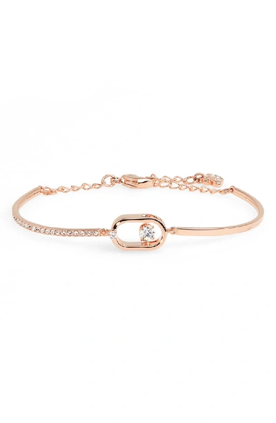 Swarovski North Crystal Dance Pave Bracelet In Rose Gold