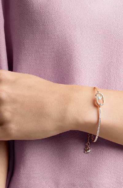 Swarovski North Crystal Dance Pave Bracelet In Rose Gold