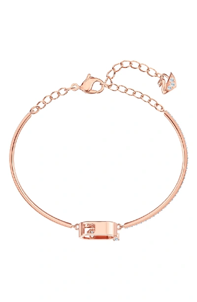 Swarovski North Crystal Dance Pave Bracelet In Rose Gold