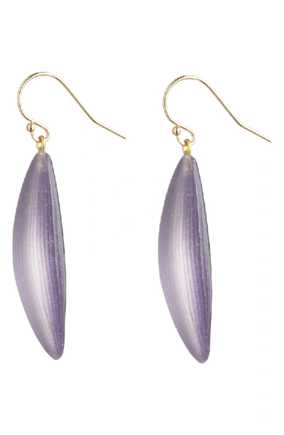 Shop Alexis Bittar Sliver Earrings In Mulberry