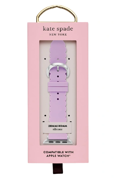 Shop Kate Spade Apple Watch Strap, 38mm In Lilac