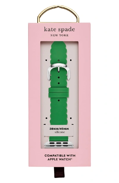 Shop Kate Spade Apple Watch Strap, 38mm In Green