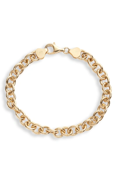 Shop Argento Vivo Classic Chain Bracelet In Gold