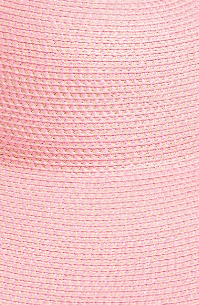 Shop Eric Javits 'hampton' Straw Sun Hat - Pink In Pop Pink