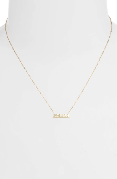 Shop Ariel Gordon Jewelry Mama Name It Necklace In Yellow Gold