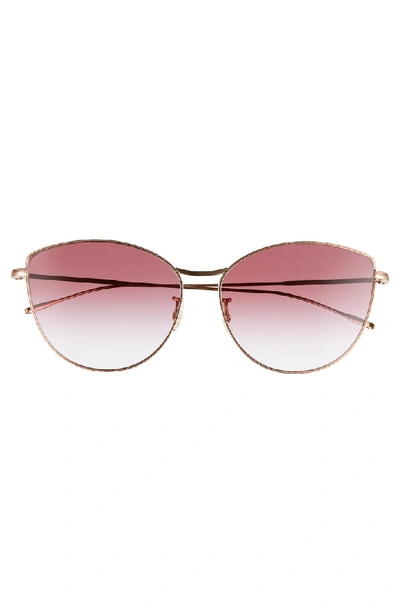Shop Oliver Peoples Rayette 60mm Cat Eye Sunglasses In Soft Rose Gold