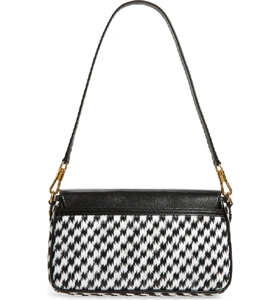 Shop Givenchy Small Charm Shoulder Bag In Black/ White