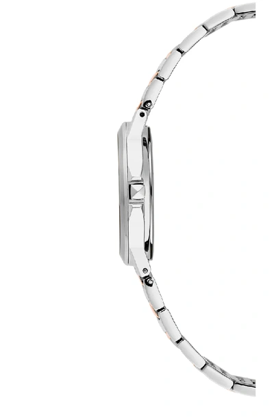 Shop Rebecca Minkoff Cali Bracelet Watch, 34mm In Silver/ Gold