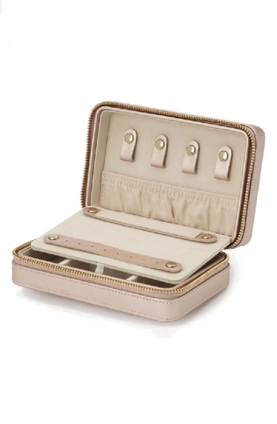 Wolf Palermo Zip Jewelry Case - Metallic In Rose Gold