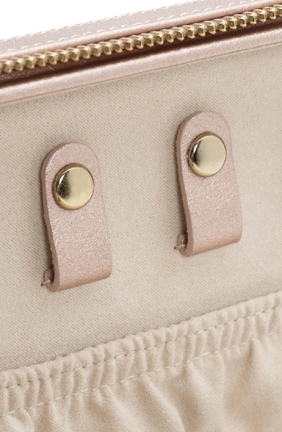 Wolf Palermo Zip Jewelry Case - Metallic In Rose Gold