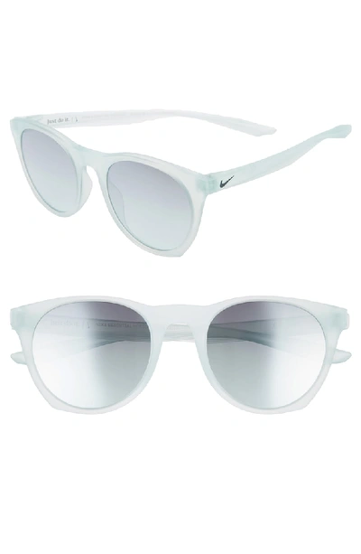 Shop Nike Essential Horizon 51mm Mirror Sunglasses - Matte Igloo/ Teal