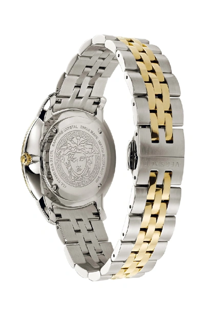 Shop Versace Urban Bracelet Watch, 42mm In Silver/ Gold