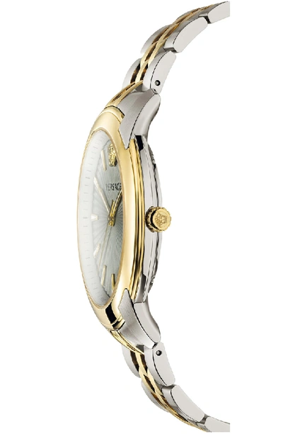 Shop Versace Urban Bracelet Watch, 42mm In Silver/ Gold