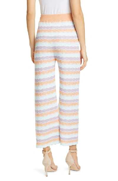 Shop Alice And Olivia Basil Knit Crop Pants In Multi