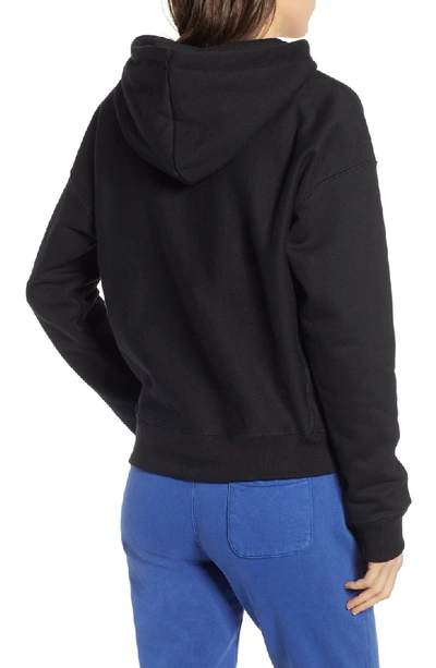 Shop Champion Reverse Weave Hoodie In Black