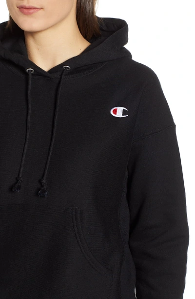 Shop Champion Reverse Weave Hoodie In Black