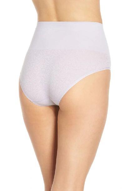 Shop Yummie Ultralight Seamless Shaping Briefs In Thistle W/ Jacquard