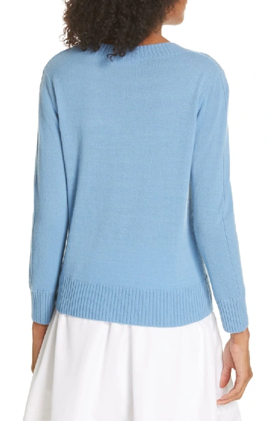 Shop Vince Shrunken Cashmere Sweater In Blue Pumice