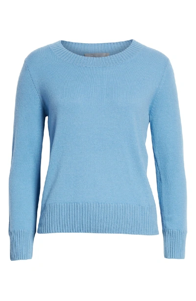 Shop Vince Shrunken Cashmere Sweater In Blue Pumice