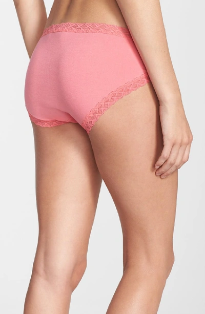 Shop Natori Bliss French Cut Briefs In Coral Sunset