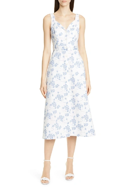 Shop Equipment Joie Oleisa Sundress In Nature White/ Bleu Cotier