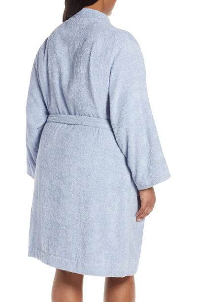 Shop Ugg Lorie Terry Short Robe In Fresh Air