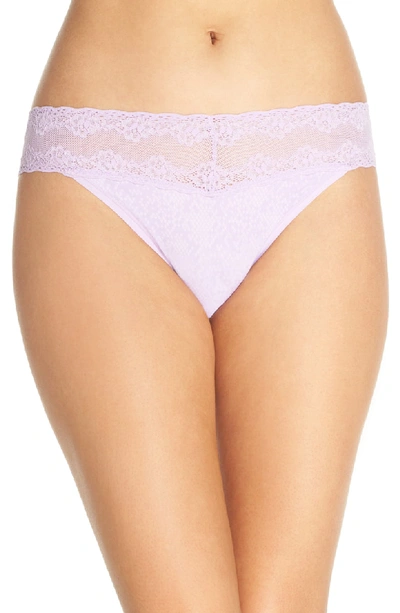 Shop Natori Bliss Perfection Thong In Light Wisteria Conform Print
