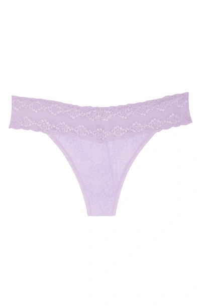 Shop Natori Bliss Perfection Thong In Light Wisteria Conform Print