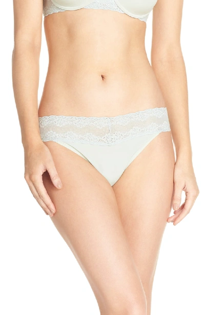 Shop Natori Bliss Perfection Thong In Pear