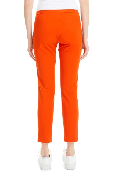 Shop Theory Classic Stretch Cotton Skinny Pants In Fire Opal