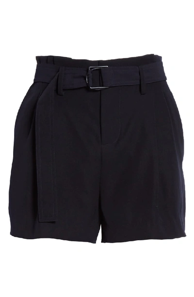 Shop Vince Belted Shorts In Coastal