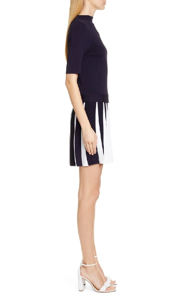 Shop Ted Baker Hethia Pleat Knit Dress In Navy